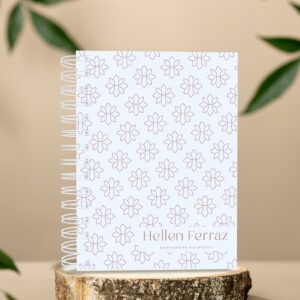 Agenda Permanente Semanal com Capa Personalizada - Hellen Ferraz