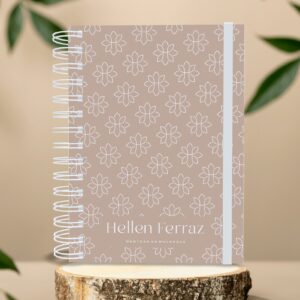 Planner Semanal Permanente com Capa Dura Personalizada - Hellen Ferraz